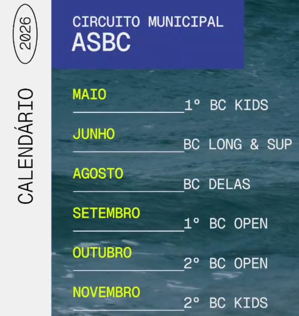 Calendário 2026 – Circuito Municipal ASBC